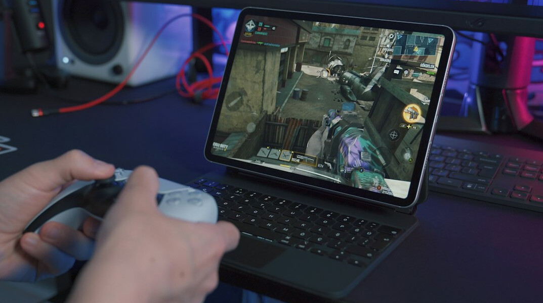 Student managing a live streaming dashboard on a laptop
