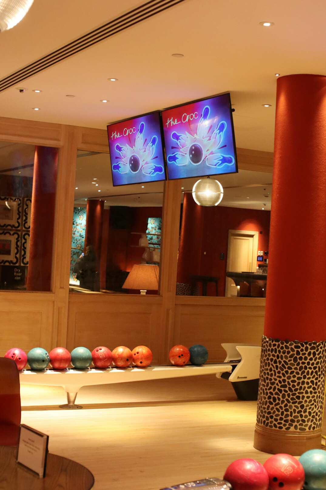 Modern media training facility reception area